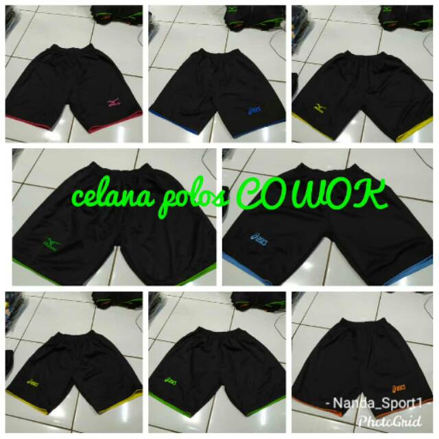  Celana  kolor voli volly  polos cewek cowok single bordel 