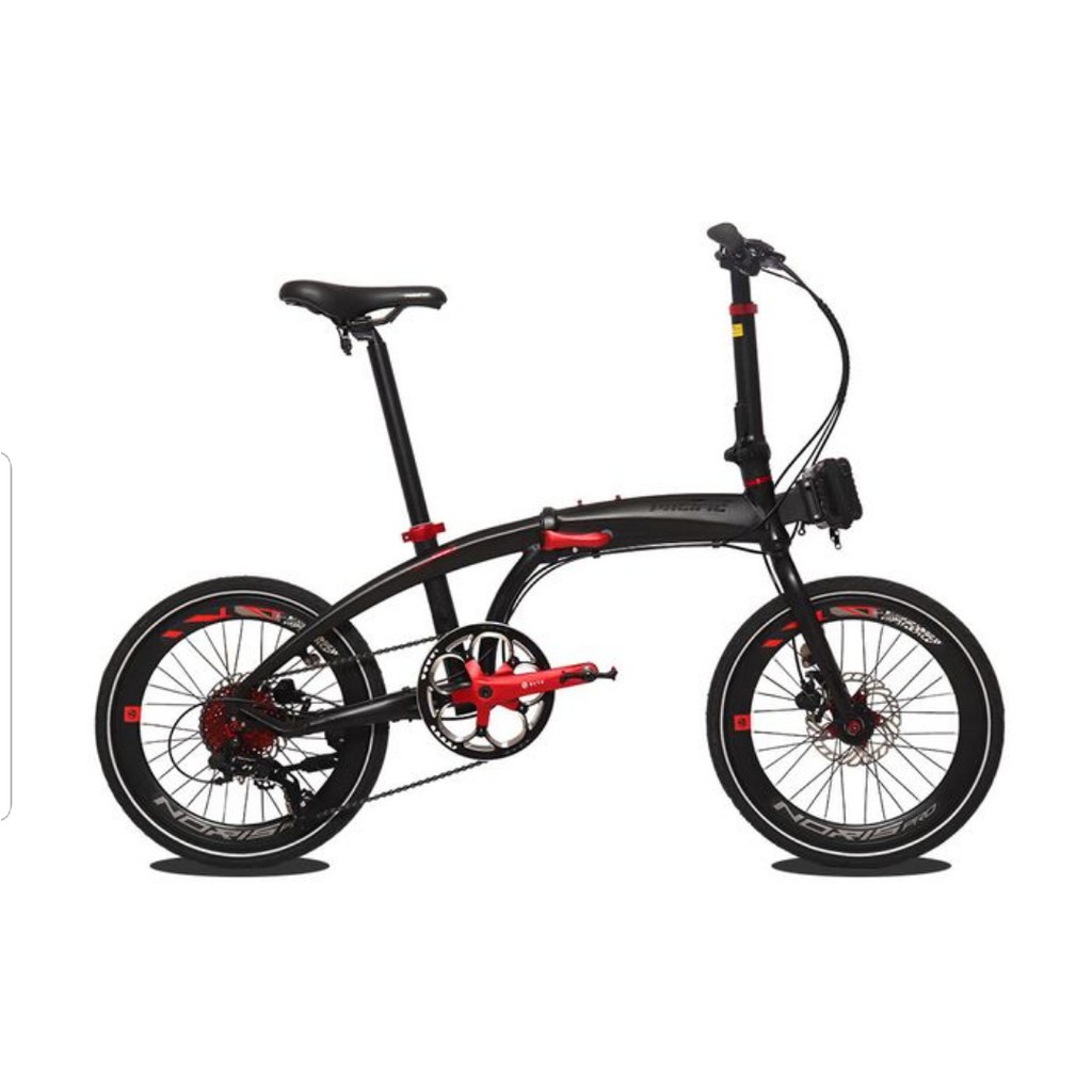 SEPEDA LIPAT NORIS PACIFIC PRO 20&quot; BICYLE FOLDING BIKE SHIMANO SHIFTER ALLOY FRAME / GRATIS TAS