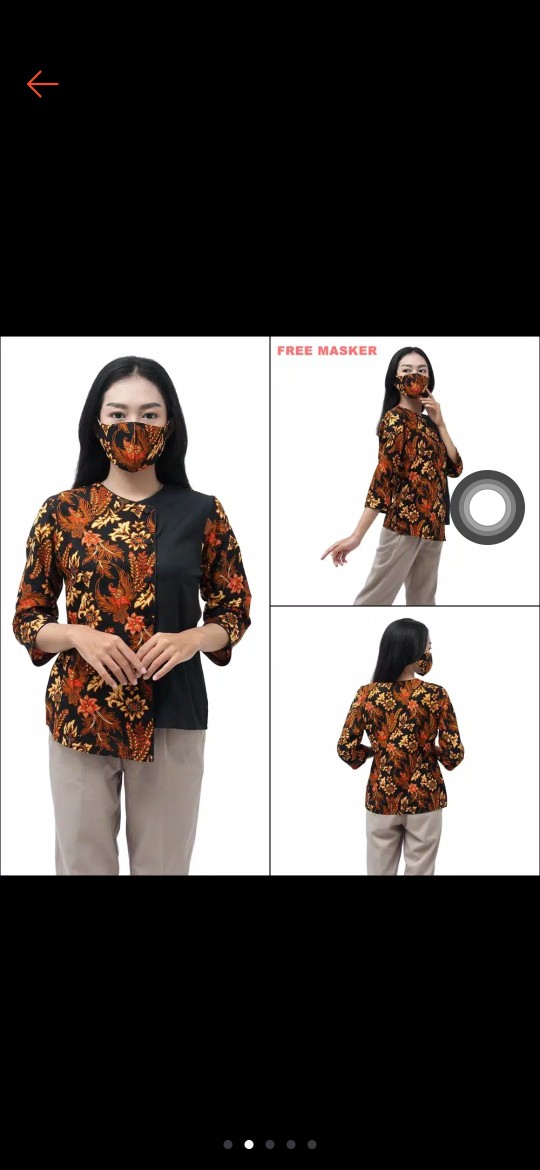 Blouse Batik Wanita Atasan Batik S-m-l-xl-xxl-3l-4l-5l