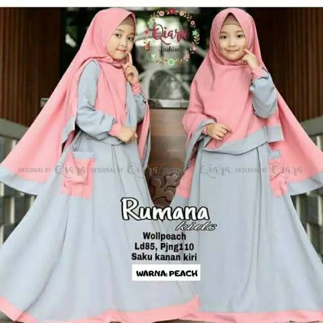 GAMIS ANAK RUMANA.ON SIZE L&amp;XL9