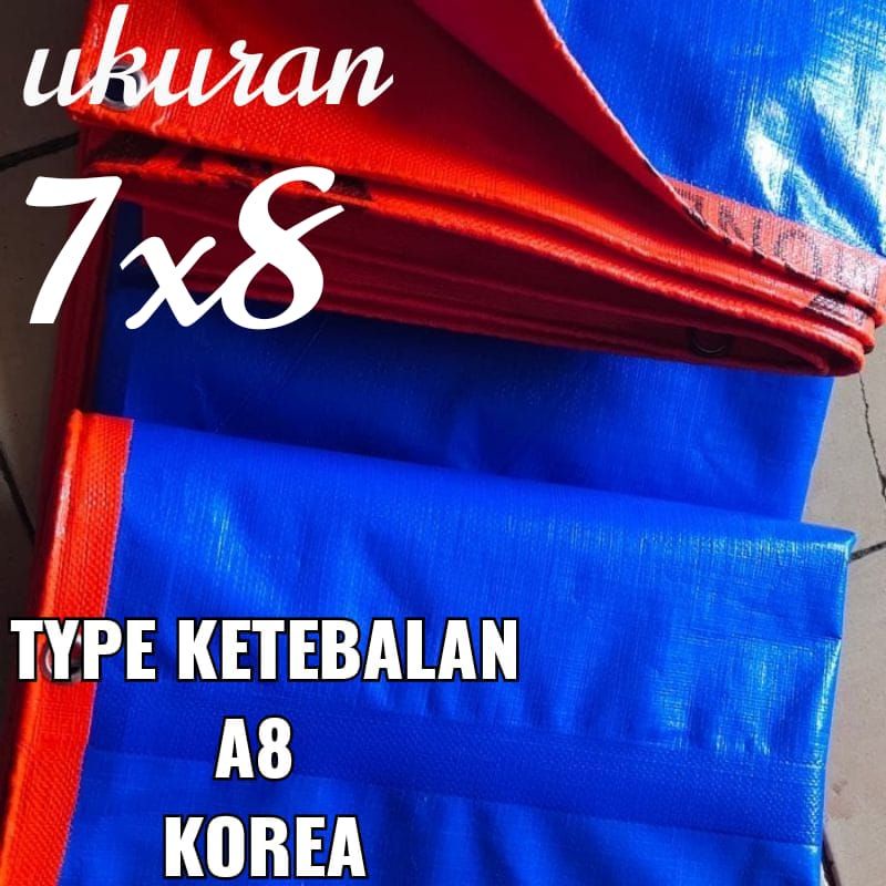 TERPAL PLASTIK A8 UKURAN 7X8meter merk TRECK
