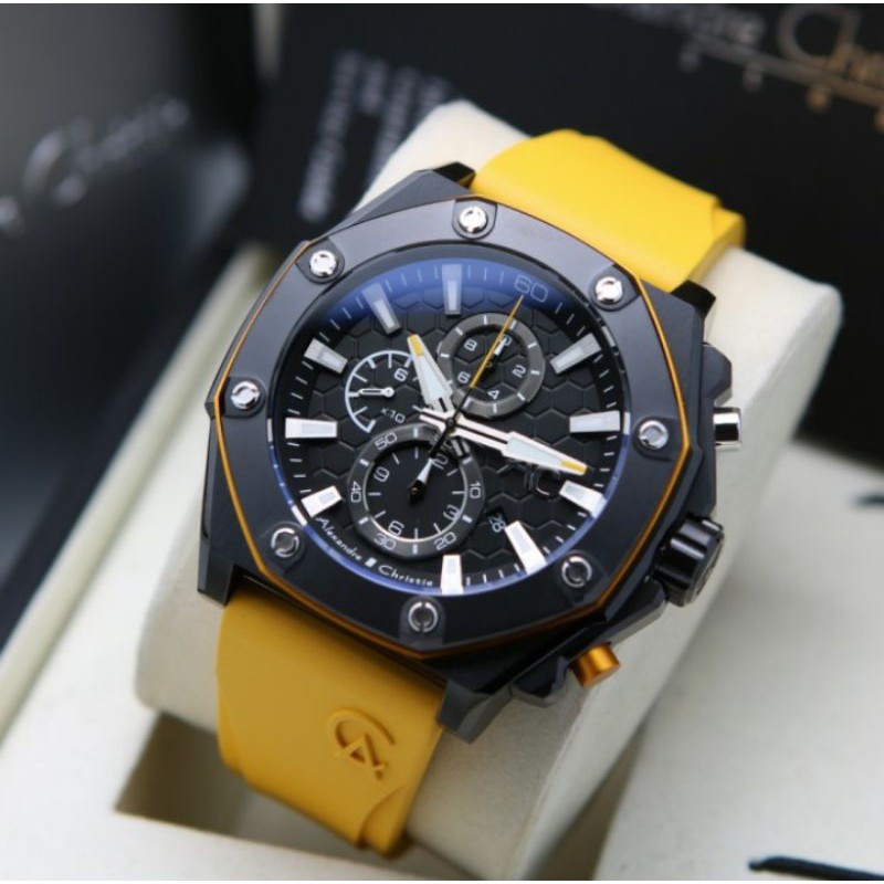 Alexander Christie AC8601 Rubber Collection Jam Tangan Pria Original