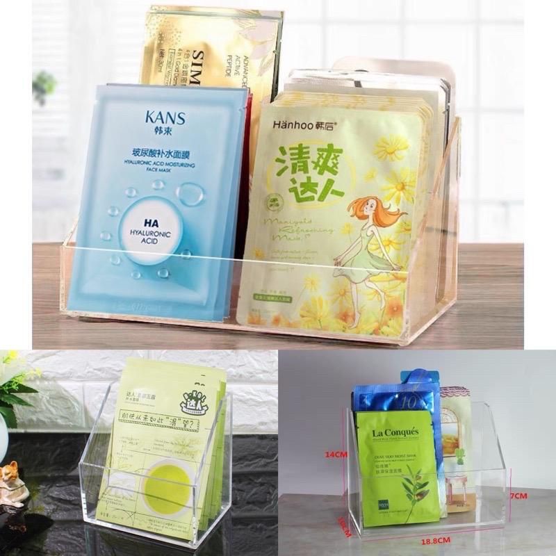 Sheet Mask Organizer / Tempat masker akrilik / Box masker akrilik / Acrylic Face mask / Kotak masker wajah / Box masker Wajah