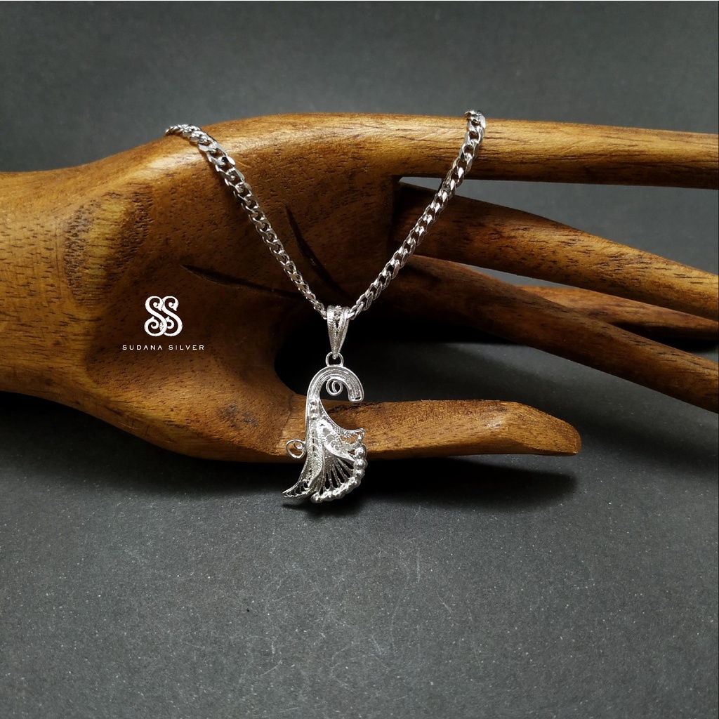Liontin Terompet Silver 925 Kalung Perak Handmade Bali