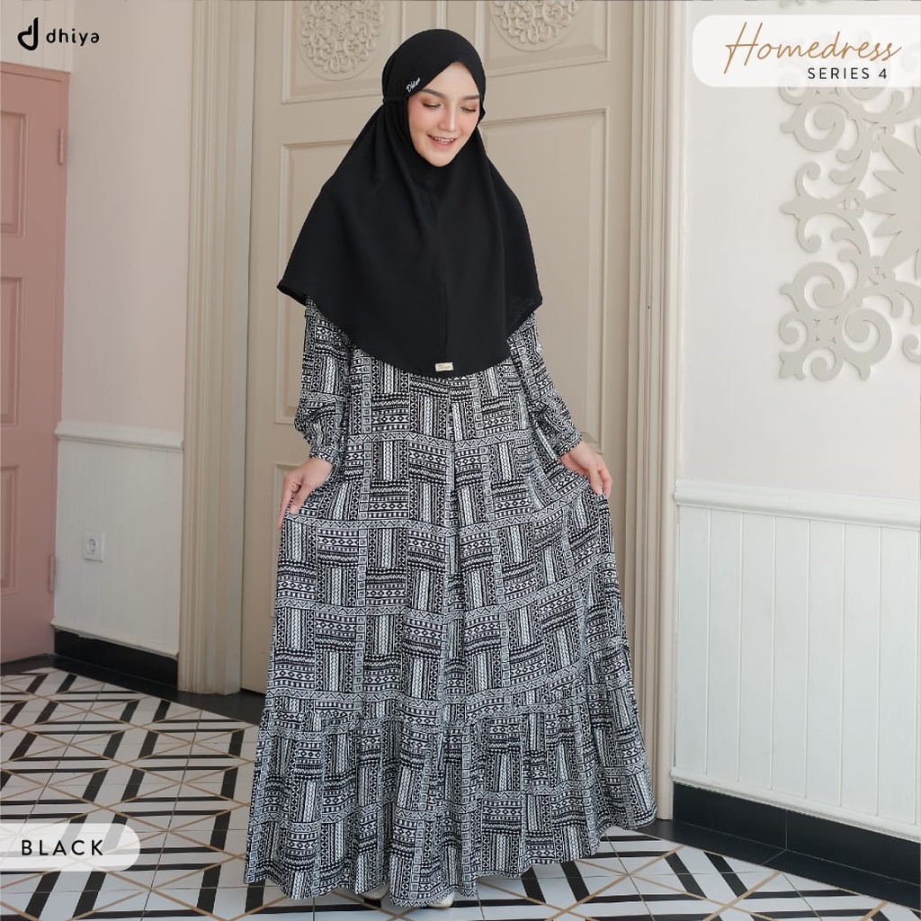 Daster Lengan Panjang Cotton Rayon Series 4 by Dhiya Official