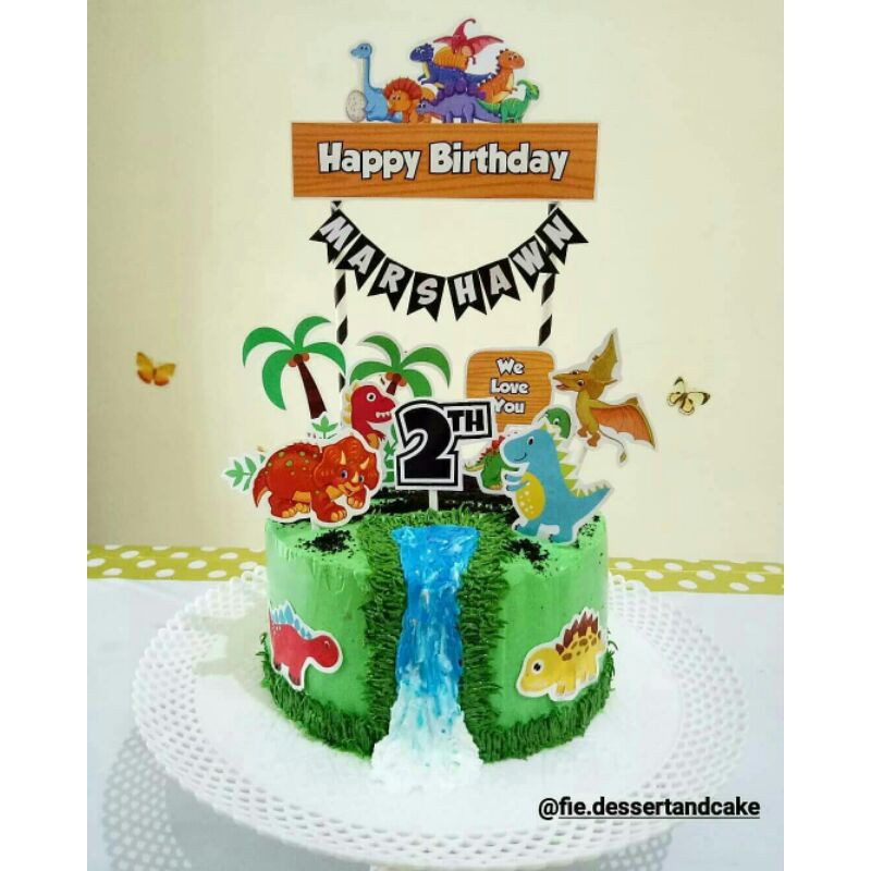 

Dinosaurs Dino Birthday Cake Kue Ulang Tahun Karakter