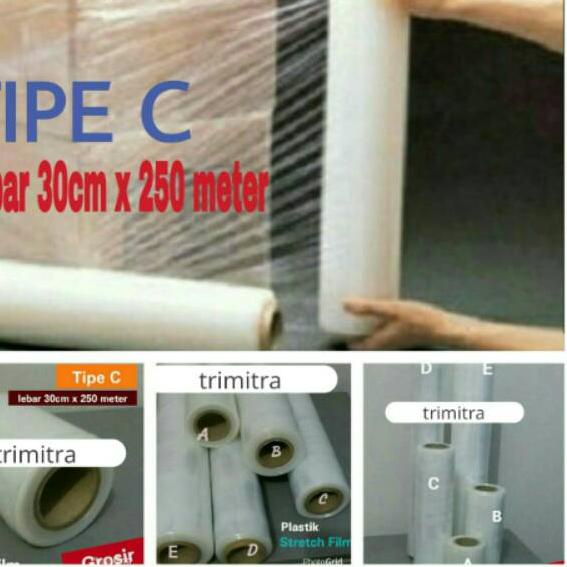 

Limited - Plastik Stretch Film / Strech Film Wrapping Segel Shrink 30cm x 250mtr 한