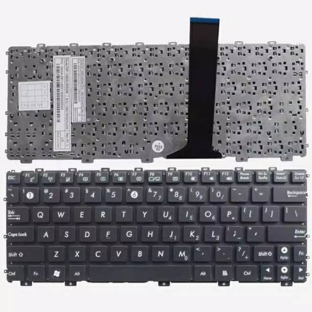 Keyboard Laptop Asus Eee PC 1015B 1015BX 1015CX 1015P 1015T 1015E 1025 1025C 1025CX Hitam