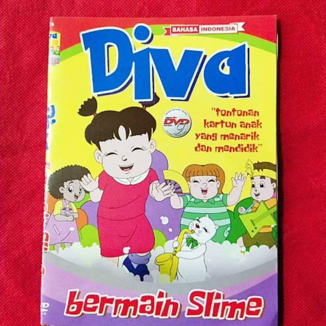 Kaset DVD film anak terbaru diva bermain slime