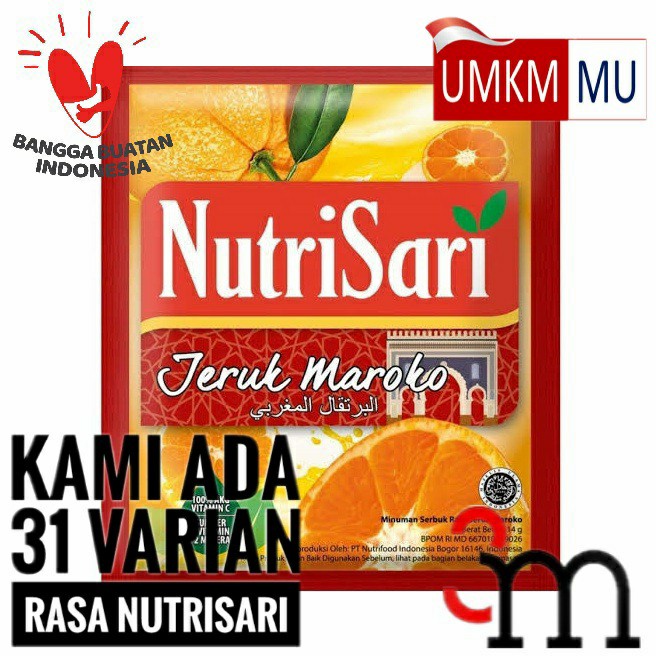 

b01n1nh Nutrisari - Jeruk Maroko (1 Renceng = 10 Sachet) Ds201Fs