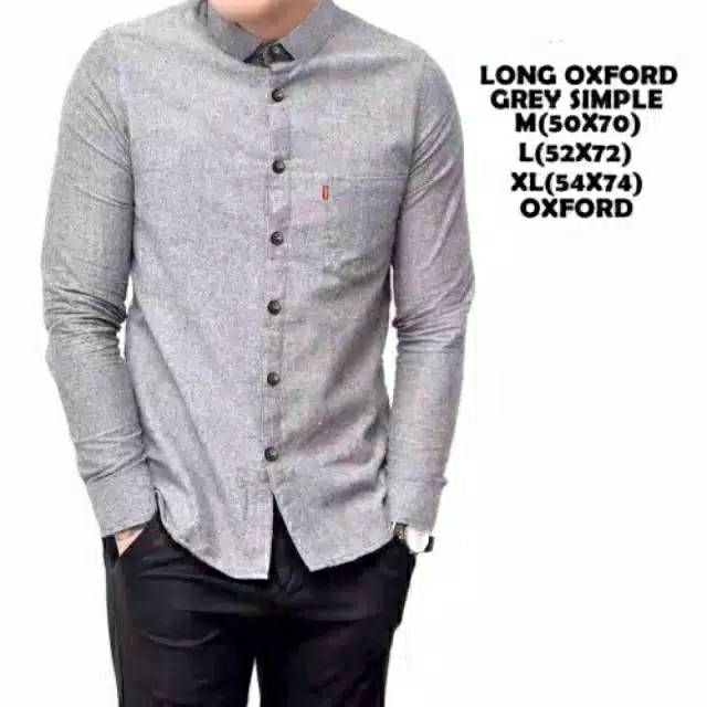 Kemeja polos lengan panjang bahan catton poplin super A great