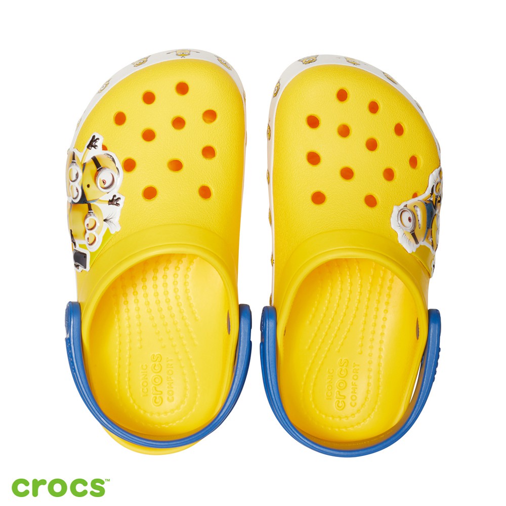 Sandal Crocs Funlab / Sandal Karakter Minion / Sandal Anak / Sandal Anti Licin - Yellow