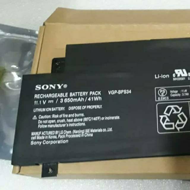 BATERAI ORIGINAL SONY VAIO FIT 15 VGP-BPS34 SVF15A1ACXB SVF15A1ACXS SERIES