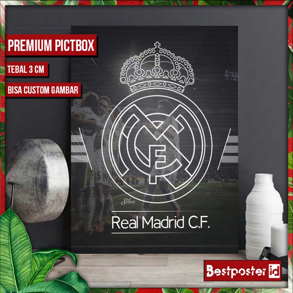 Poster Dinding REAL MADRID Pop Art BOLA 0351