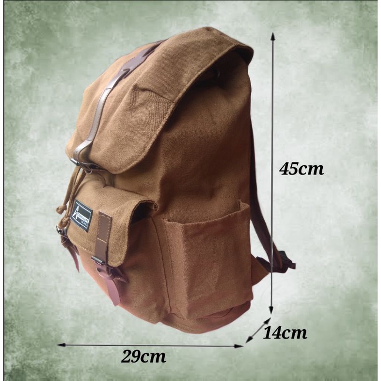 Tas Laptop Ransel Pria Wanita Canvas Laptop Absolute Fashion Tas Laptop Tas Pria Wanita Tas Sekolah