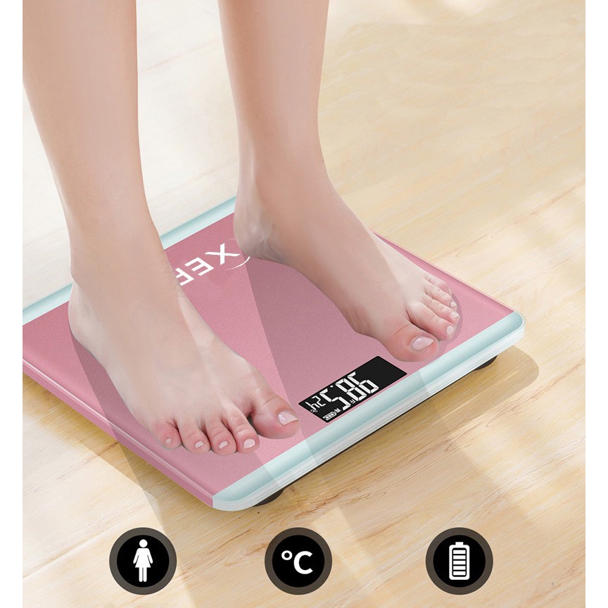 MARKAS HL0120 Timbangan Badan Kaca Digital 180kg Xeron Digital Scale Beban Load Timbangan Ter