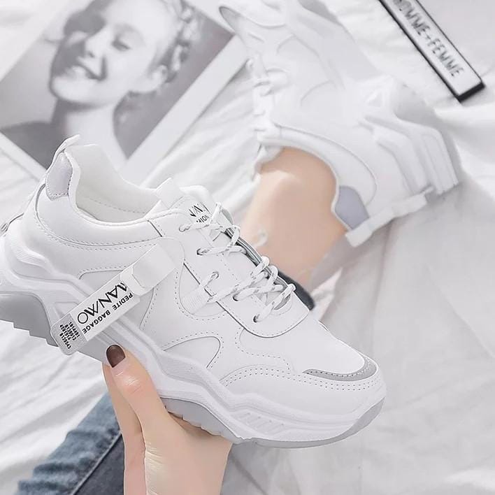 SNTSTORE - Sepatu Sneakers Wanita Korea Wanwo Fashion Sport Terbaru - COD