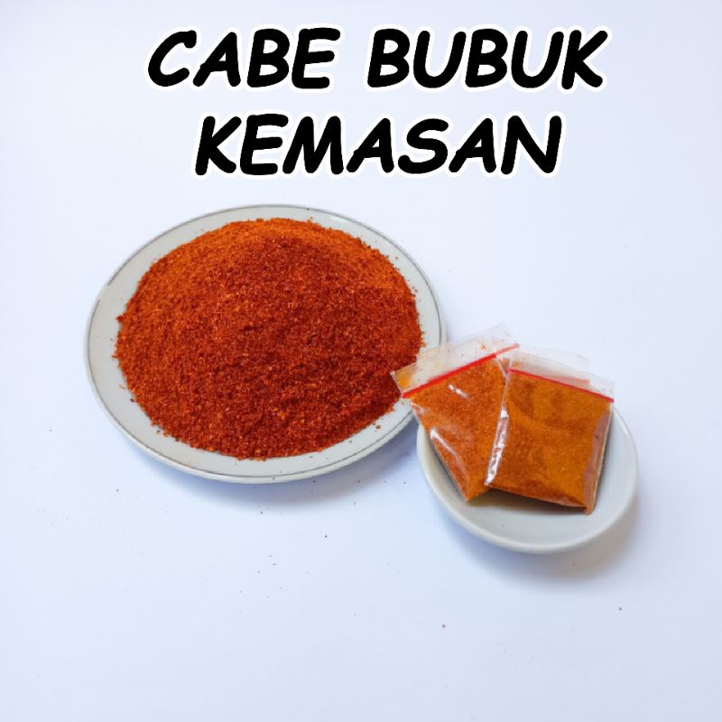 

BUBUK CABAI PEDAS CABE GILING KEMASAN PRAKTIS