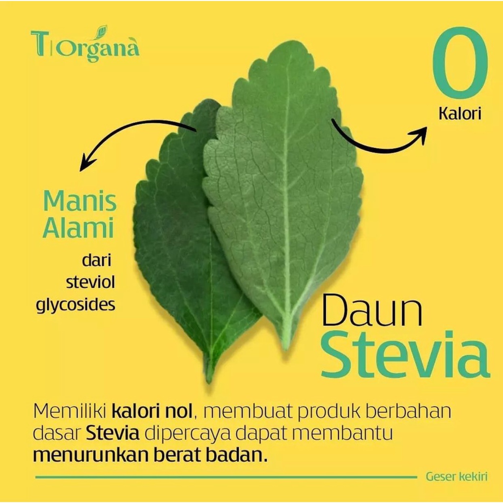 T Organa - Teh Celup Manis Organa - Diet Bebas Gula | Aman dan Cocok untuk Penderita Diabetes