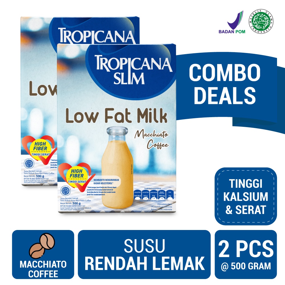 Jual Twin Pack Tropicana Slim Susu Low Fat Macchiato Coffee Gram