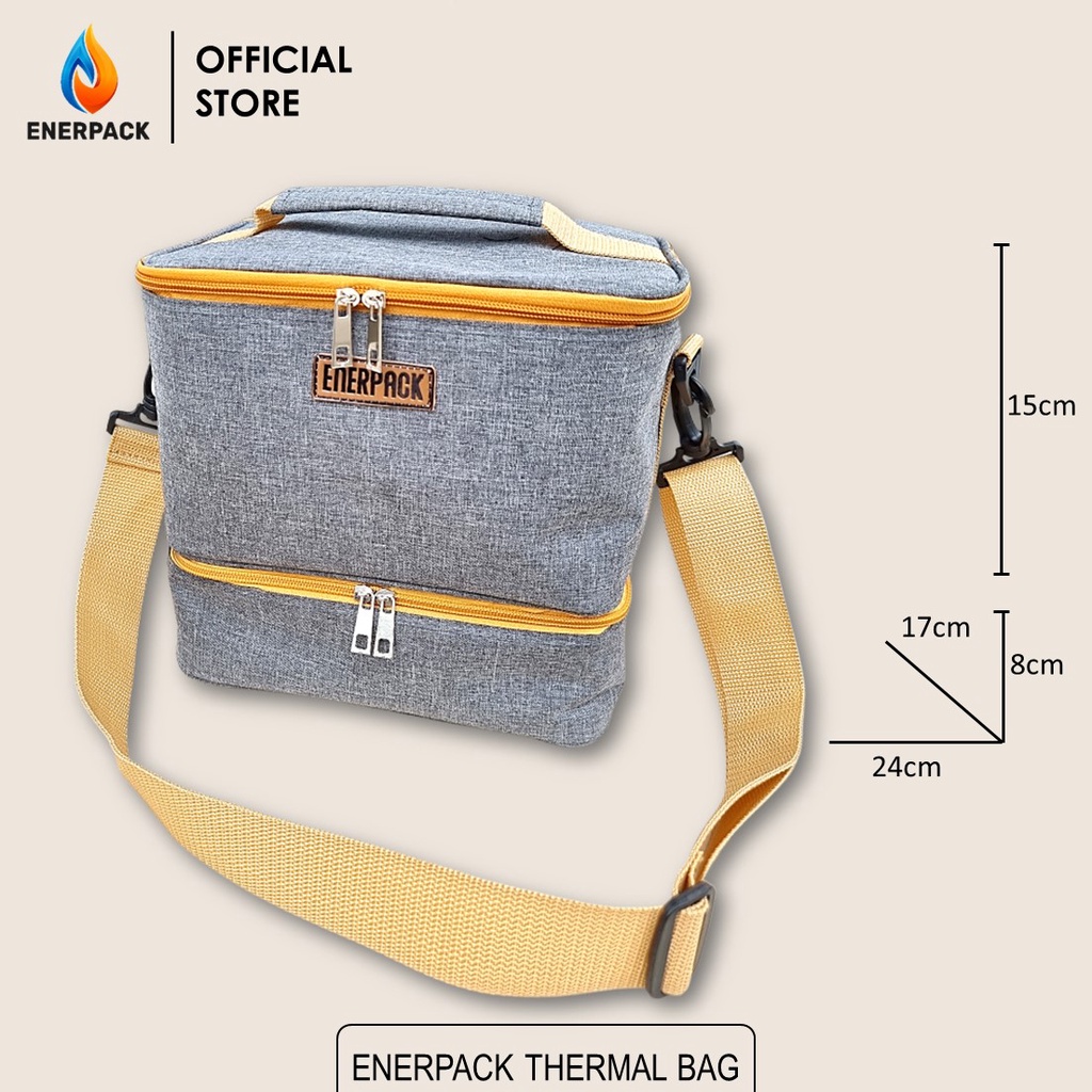 Tas Bekal Lunch Bag Besar Aluminium Foil | Tas Asi Susun ENERPACK EP-S