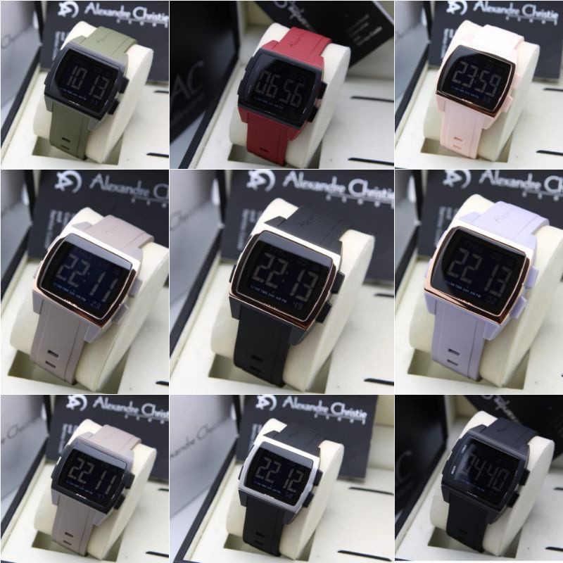JAM TANGAN PRIA / WANITA ALEXANDRE CHRISTIE AC 9343 DIGITAL ORIGINAL GARANSI RESMI 1 TAHUN