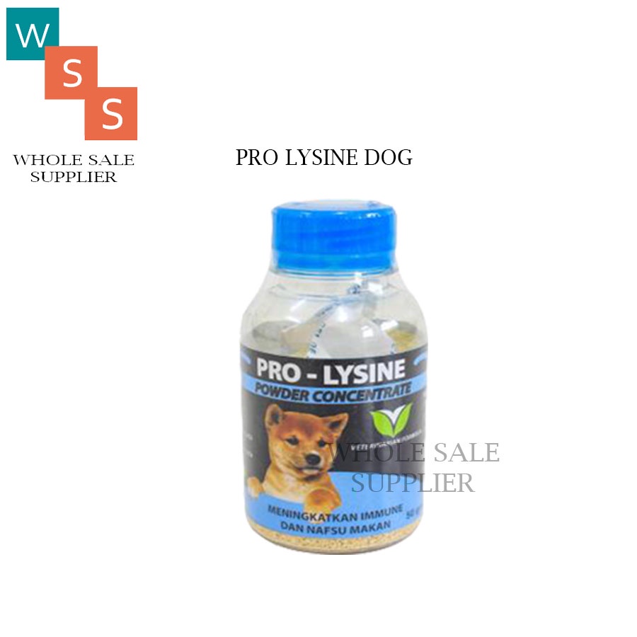 PRO LYSINE 50GR Vitamin penambah nafsu makan&amp;imun anjing &amp; kucing