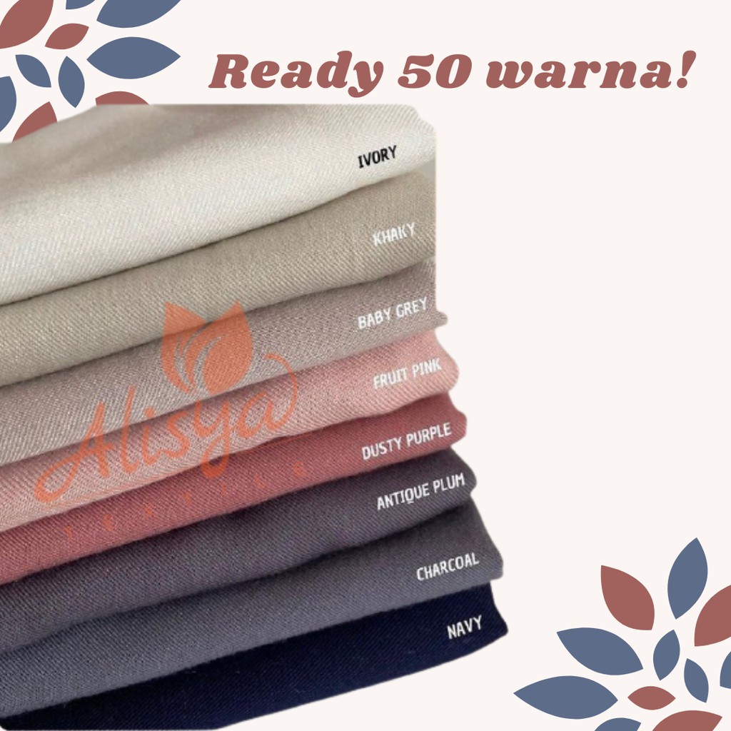 Kain Rayon Twill Polos Import 1/2 meter