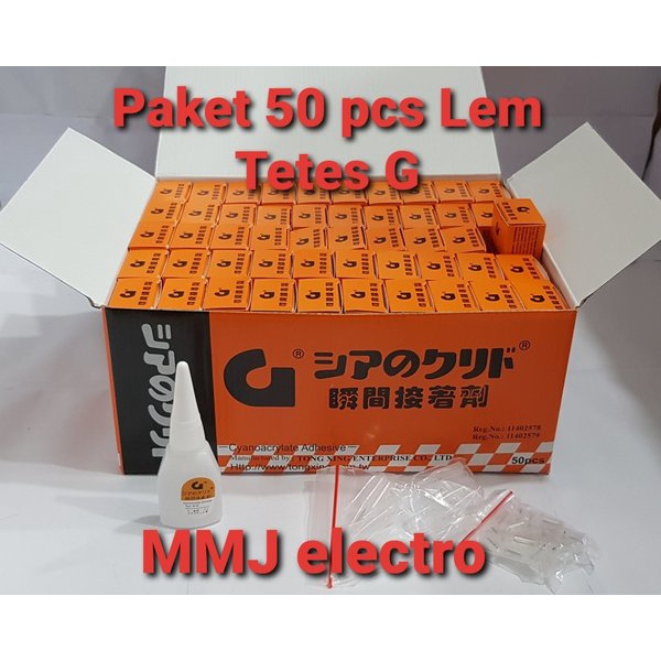 

Promo Lem Tetes G - Lem G Korea 1 box isi 50 pcs Murah