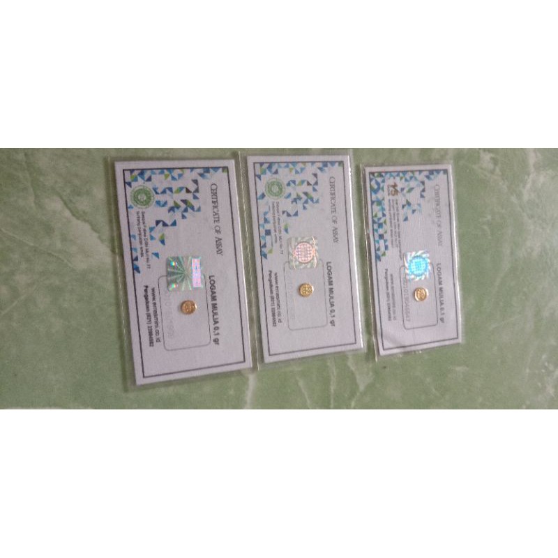emas mini Antam 0,1 gram /emas murni 24 karat/ emas kadar 999