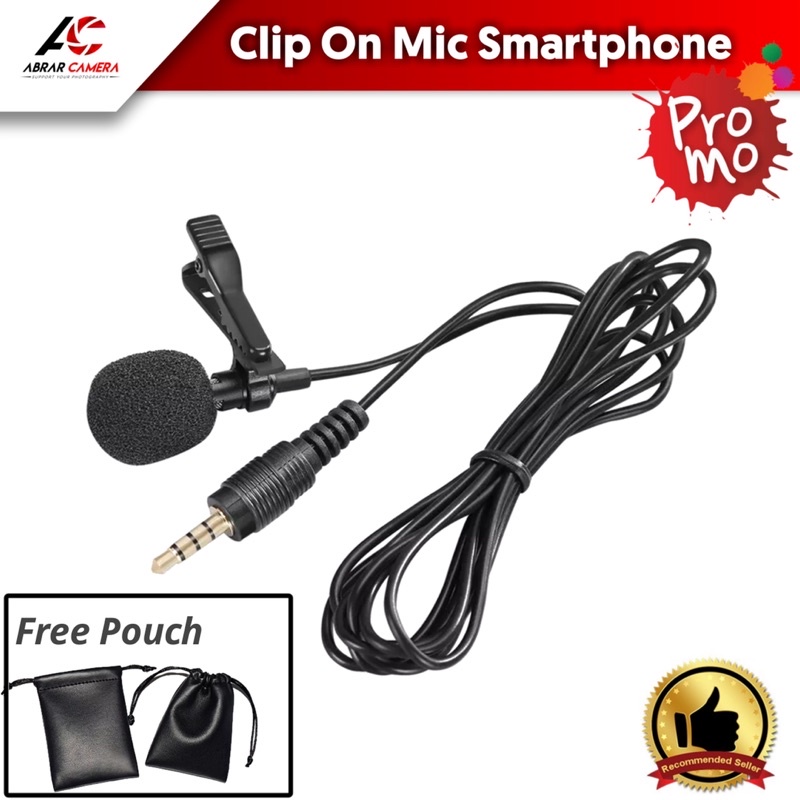 Mic Clip On for Hp Smartphone Microphone External