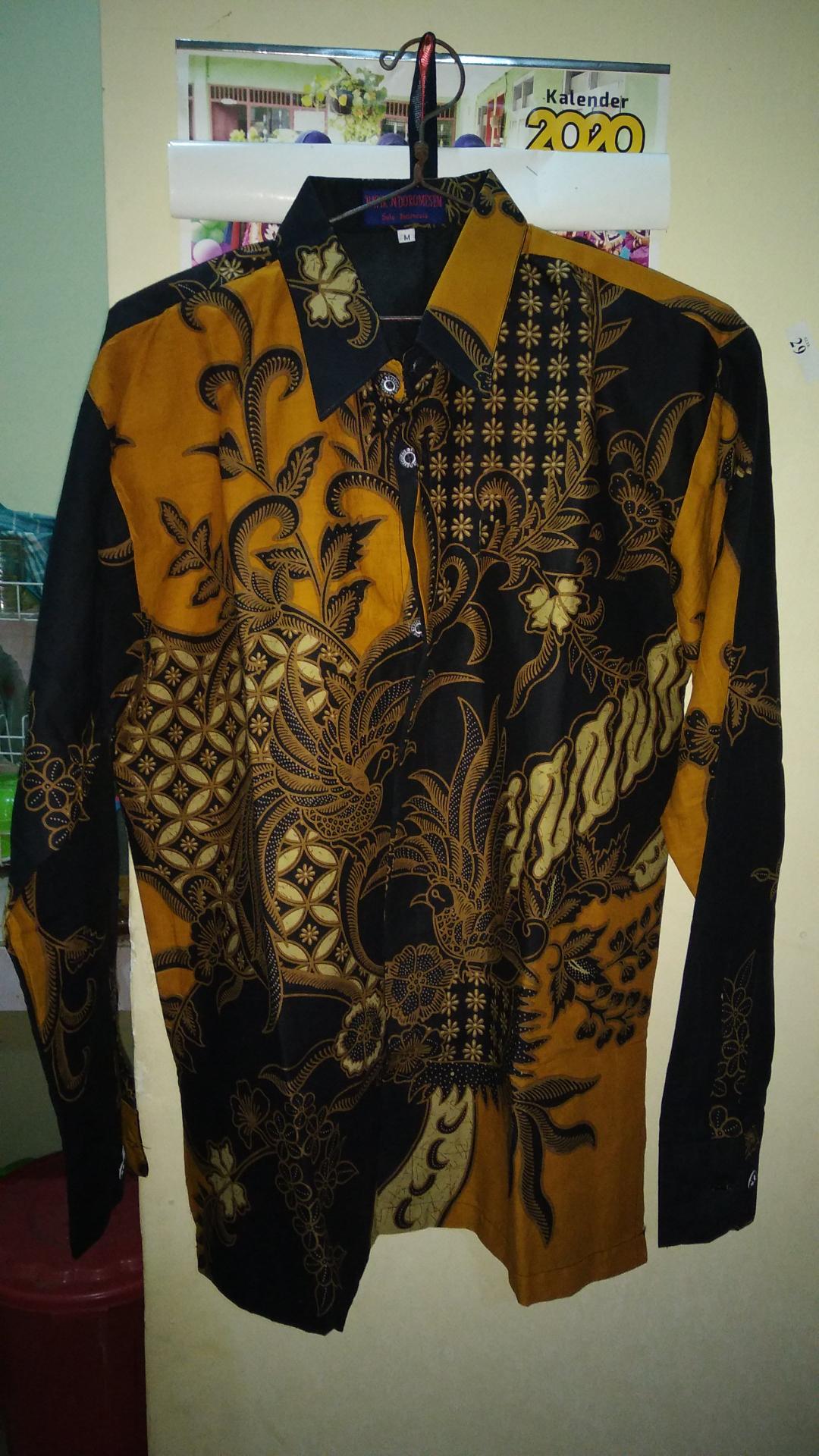 Kemeja Batik Pria Lengan Panjang A13 Katun Halus