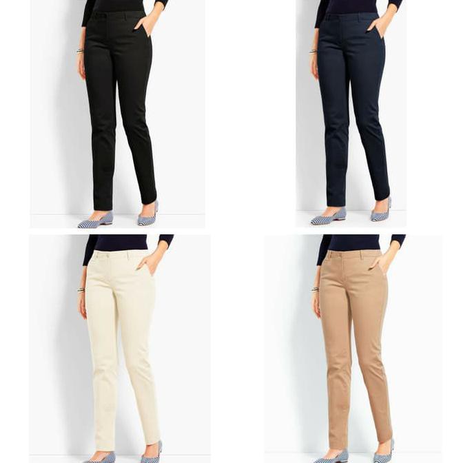✅ PENGIRIMAN CEPAT CELANA CEWEK CELANA BAHAN✅ CA CELANA WANITA BRANDED - TALBOTS PERFECT CHINOS