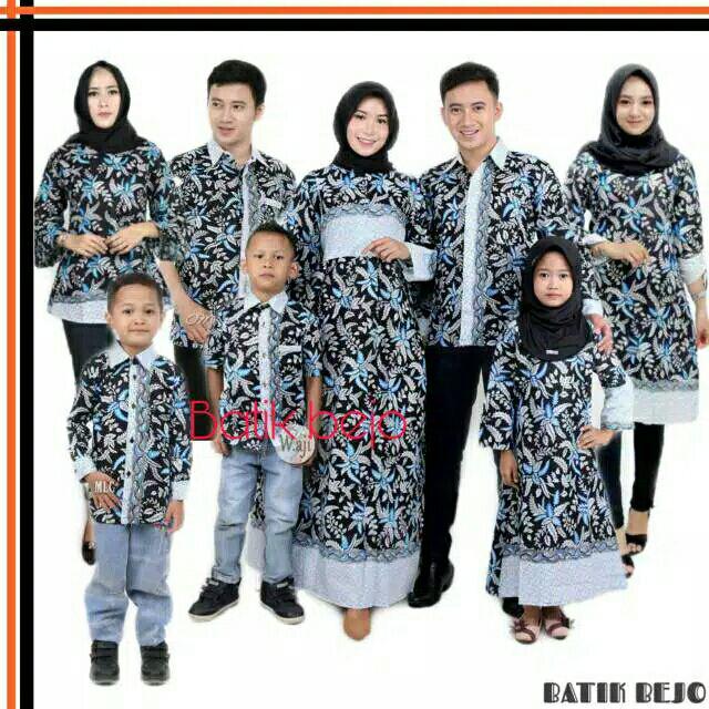 Batik Couple Keluarga Sania Ruffle Ori Ndoro Jowi Dnt