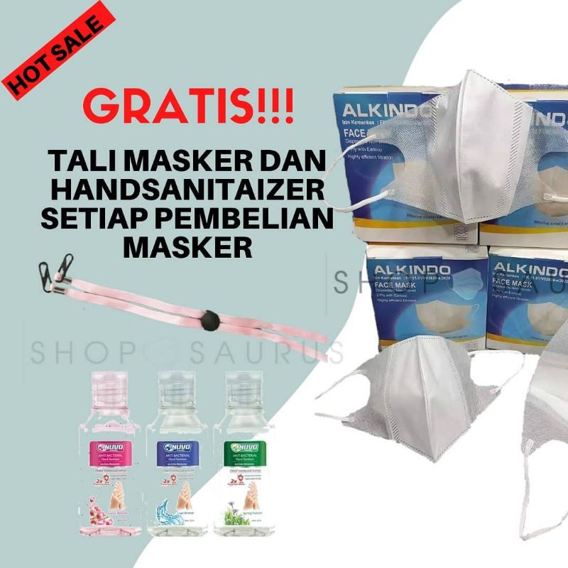 Masker Duckbill 1 Box Isi 50/Masker Sensi Duckbill 1 Box/Masker Sensi Earloop Headloop/Masker konvex