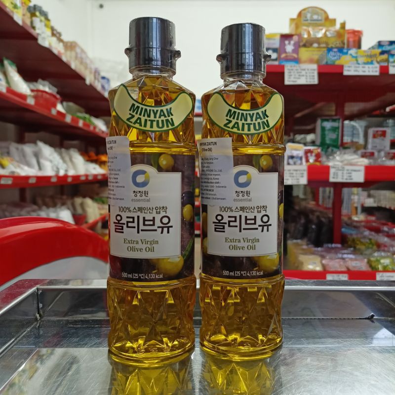 Extra Virgin Olive Oil 500 ml / Minyak Zaitun Chung Jung One / Minyak Sehat Halal Mamasuka