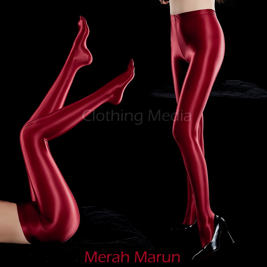 Pantyhose Premium Warna Satin Stocking Celana Silky Ketat Halus Elegan Glossy
