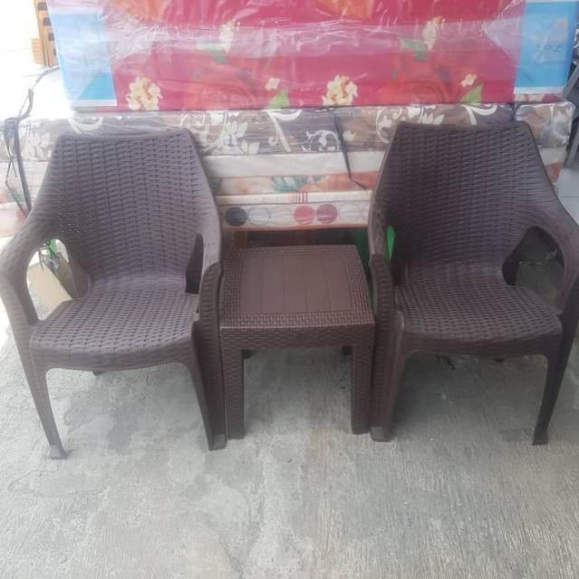 Set Kursi teras tamu olymplast anyaman rotan 508 0ct R Set Kursi teras tamu olymplast anyaman rotan 508 0ct R