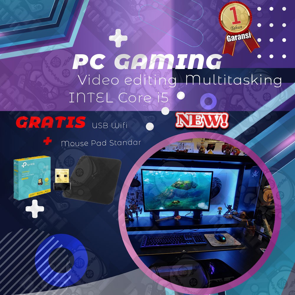 Komputer Gaming Set Pc Core I5 Cpu Rakitan Bk10