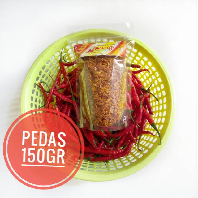 

Bawang Goreng Pedas 150gr Asli Brebes "Bawang Abang