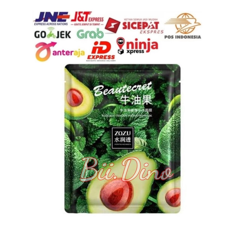 Zozu Beautecret Avocado Tender Hydrating and Smooth Mask