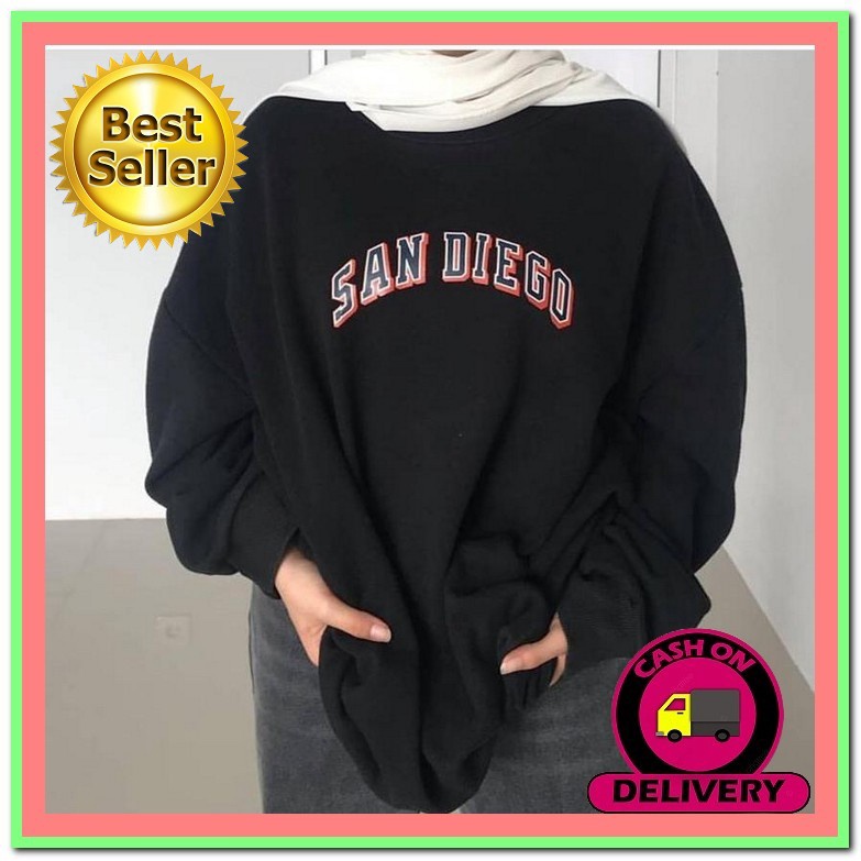 Terbaru Premium Sweater Happy Bake Someone Oversize Switer Wanita Kekinian Baju Oversize Sweater Wan