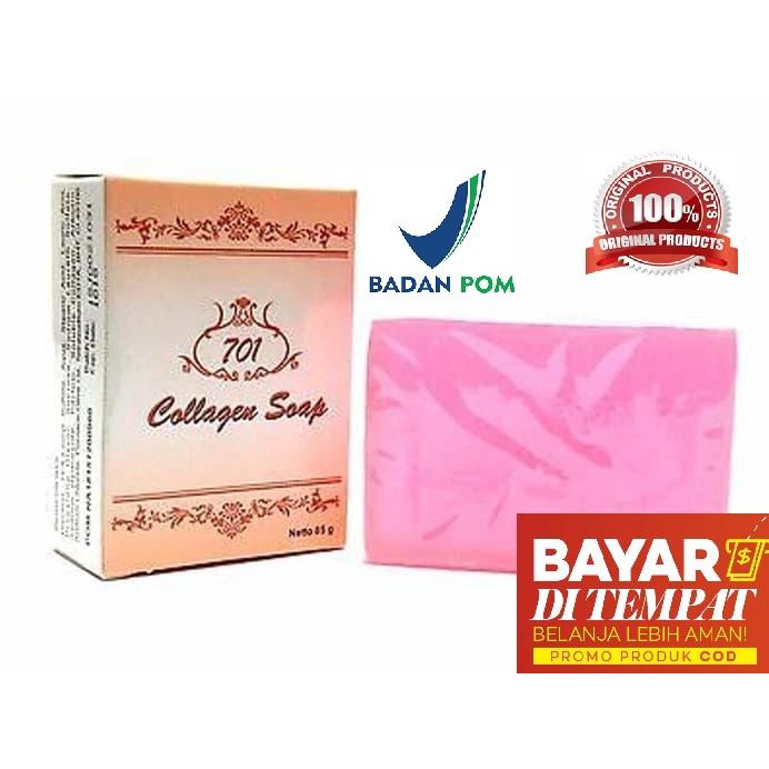 Collagen Sabun Whitening Untuk Regenerasi Sel Kulit - 701 Original Bpom