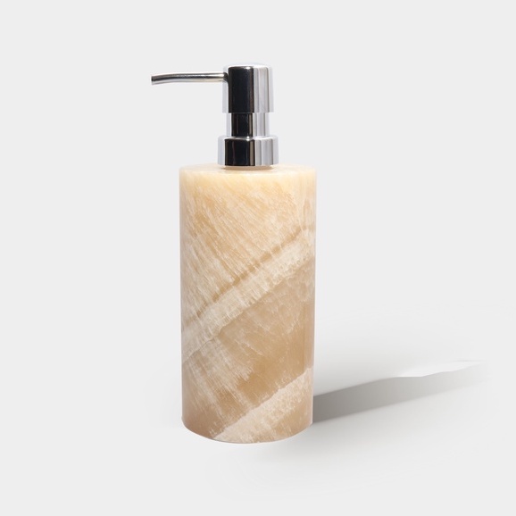 Dispenser Soap Onyx drum | Bourbon Onyx aestethic home decor