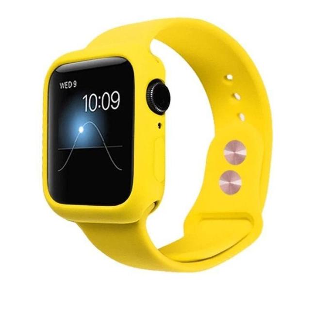 STRAP CASE RUBBER SOFT SILICON APPLE WATCH iWATCH SERIES 3 4 42MM 38MM