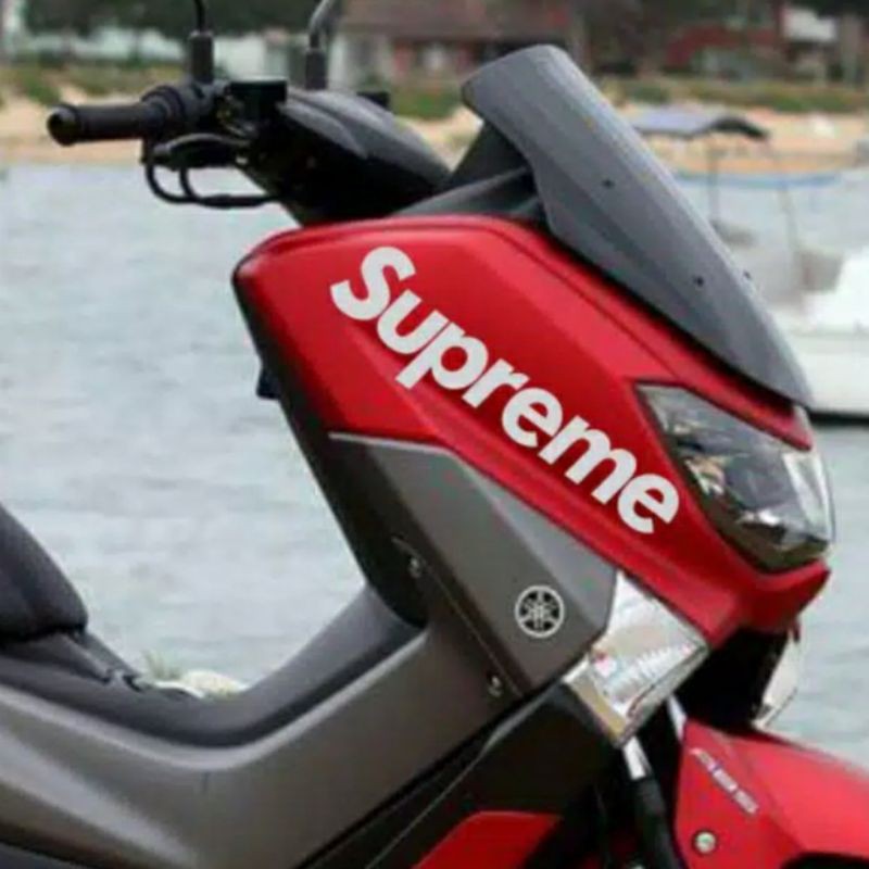 Stiker motor nmax stiker Supreme stiker cutting stiker variasi body motor Keren kekinian murah