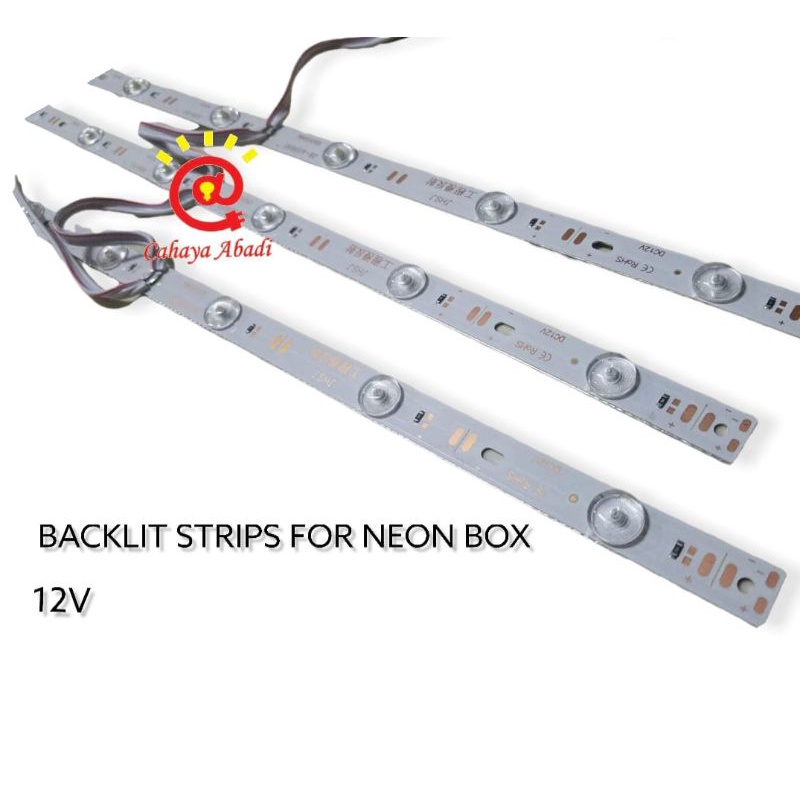 Lampu Led Neon Box 12 Volt 12 Watt Putih Coolldaylight