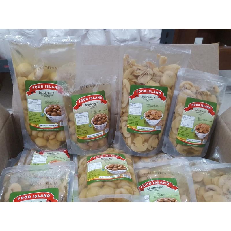 

Jamur kancing slice/whole 250g 450g 900g