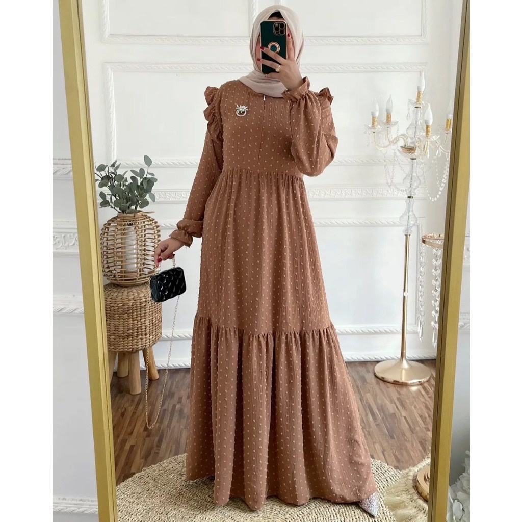 ￼JOICE DRESS GAMIS URAGIRI DOTY CRINCKLE GAMIS WANITA / GAMIS RAMPEL IMPORT