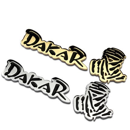 Sticker Emblem Metal Logo Rally DAKAR untuk Dekorasi Bodi Jeep/Truk/Mobil